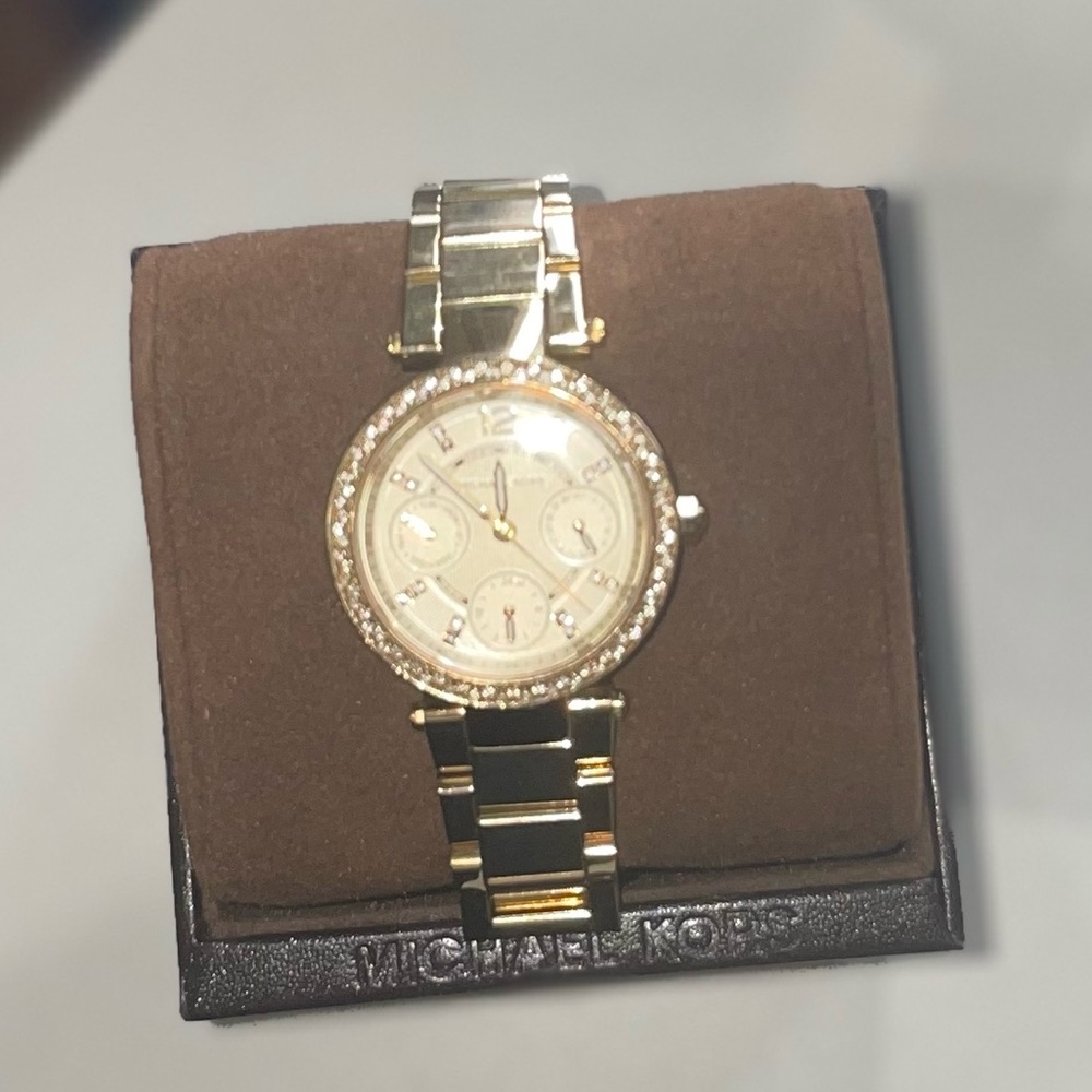 Michael Kors ,Watch, Gold, a few scratches.